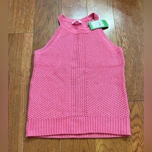 Lilly Pulitzer Gemma Sweater Knit Top in Hotty Pink NWT